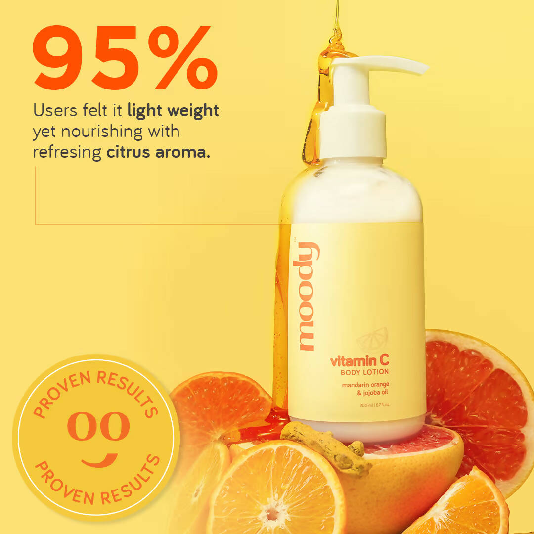 Moody Vitamin C Body Lotion with Mandarin Orange & Jojoba Oil - Swadesiicart