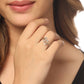 NVR Women's Stylish Latest Silver Plated Ring With Ad Stones | Swadesiicart