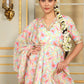 Pomcha Jaipur Pink Saadgi Gulistan Sharara Set | Swadesiicart
