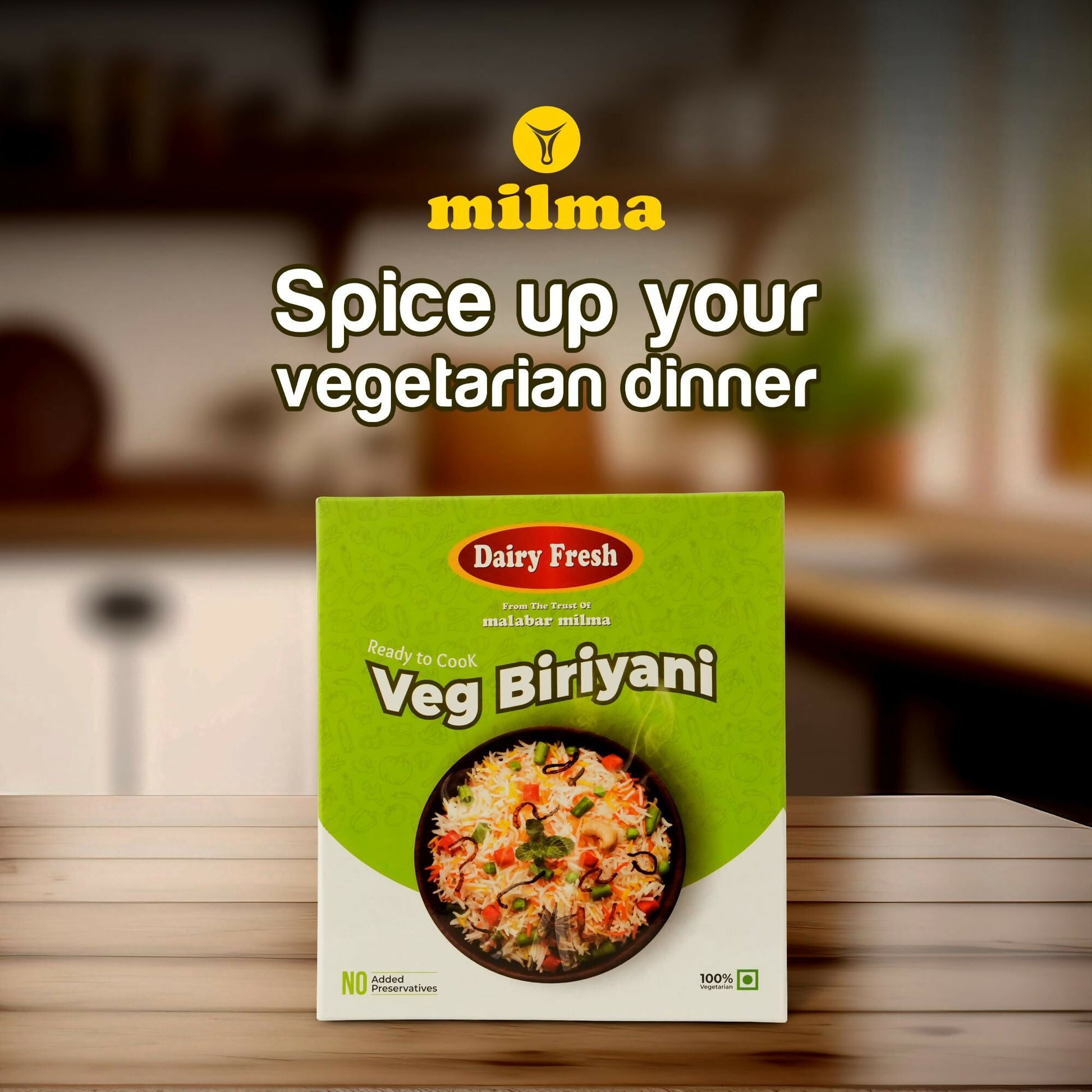 Milma Instant Vegetable Biryani Rice Dish | Swadesiicart