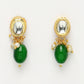 NVR Women's Green Artificial Beads Layered Necklace with Drop Earring - Swadesiicart