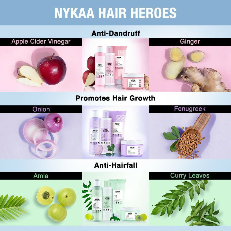 Nykaa Naturals Anti-Frizz Shampoo With Fermented Rice Water, Bamboo & Argan Oil - Swadesiicart