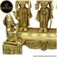 Tamas Brass Ram Darbar Statue | Ram Sita Laxman Hanuman | Golden - Swadesiicart
