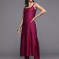 Ahalyaa Women's Traditional wear Kurta Set - Burgundy | Swadesiicart
