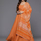 Ahalyaa women's wear Traditional wear lehenga choli - Orange | Swadesiicart