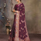 Joban Fashion Magenta Pink Woven Jacquard Banarasi Silk Sarees | Swadesiicart