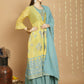 Jyoti Fashion Women's Yellow Chanderi Silk Elegant Jardoshi Kurta with Trouser & Dupatta | Swadesiicart