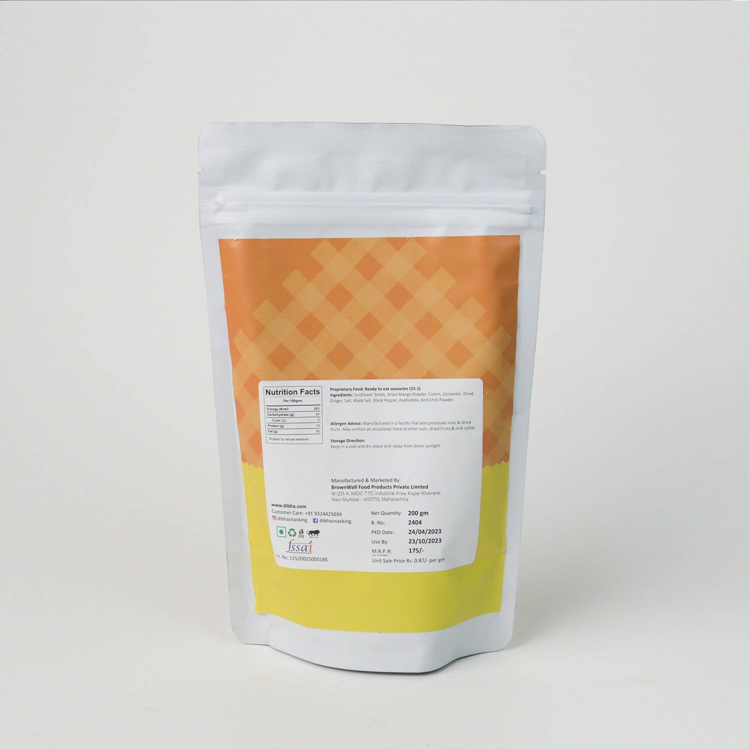 Dibha - Honest Snacking Masala Sunflower Seeds - Swadesiicart