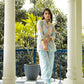 Casual Fashionable Multi Muslin Cotton co-ord set - Manya - Swadesiicart
