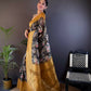 Joban Fashion Gold Floral Motifs Banarasi Silk Sarees | Swadesiicart