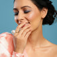 White Pearl Adjustable Ring- Ruby Raang | Swadesiicart