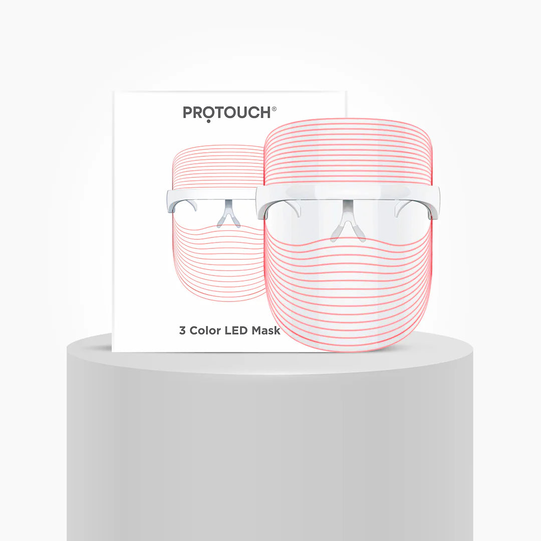 PROTOUCH 3-in-1 LED Face Mask – Anti-Aging, Acne & Skin Rejuvenation Light Therapy Mask for Glowing Skin | Swadesiicart