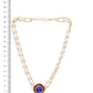 Ruby Raang Blue Meenakari & Pearl Choker | Swadesiicart