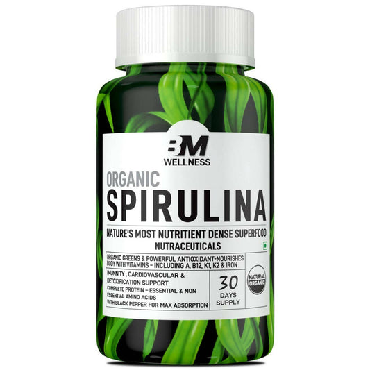 BM Wellness Organic Spirulina Tablets | Swadesiicart