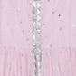 Ahalyaa Pink Crepe Front Slit Girl's Kurta | Swadesiicart