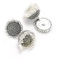 Mominos Fashion Johar Kamal Silver Color Jhumkas With White Pearls Earrings - Swadesiicart
