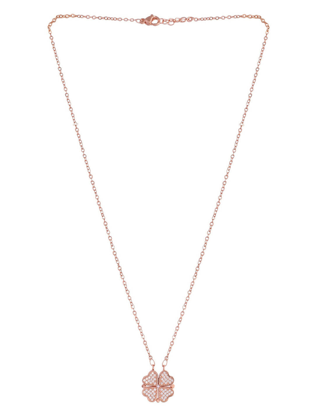 VOJ Women Gold Color stainless steel Necklace and Chains - Swadesiicart