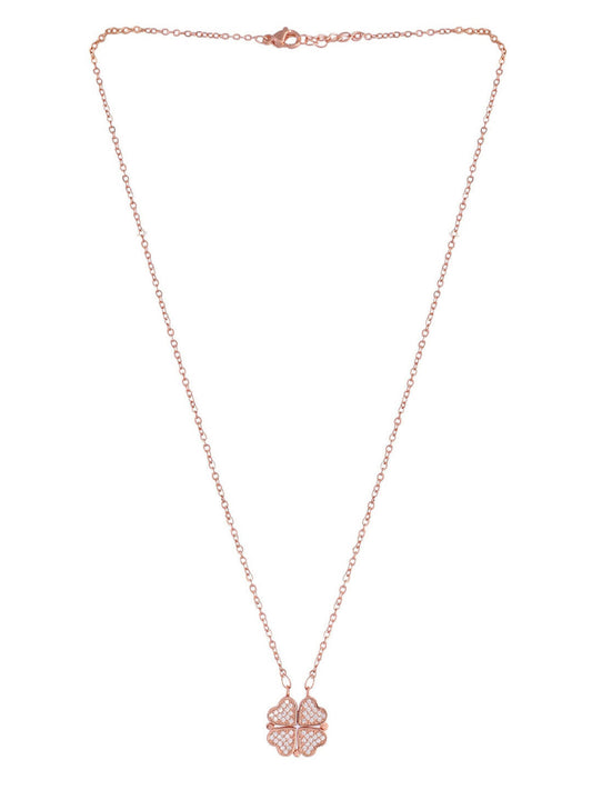 VOJ Women Gold Color stainless steel Necklace and Chains - Swadesiicart
