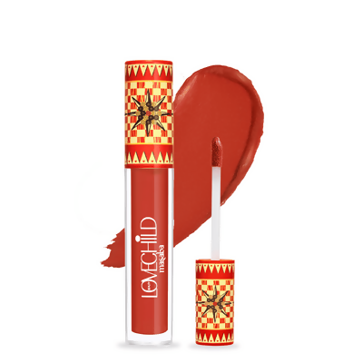 LoveChild By Masaba Gupta Striker Transfer-proof Reddish Orange Liquid Lipstick | Swadesiicart