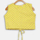 Ahalyaa Yellow Viscose Rayon Printed Kids Top & Palazzo Sets With Jacket For Girls | Swadesiicart