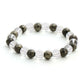 Clear Quatrz & Pyrite Black and White Beads Bracelet - Ruby Raang | Swadesiicart