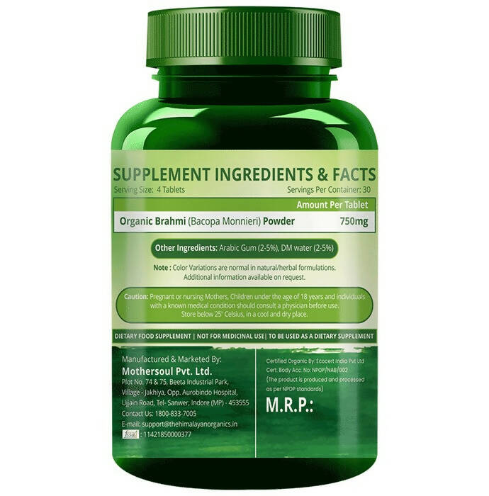 Himalayan Organics Brahmi Tablets | Swadesiicart