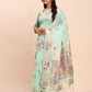 Shree Shyam Fashion Linen Cotton Sea Green Saree