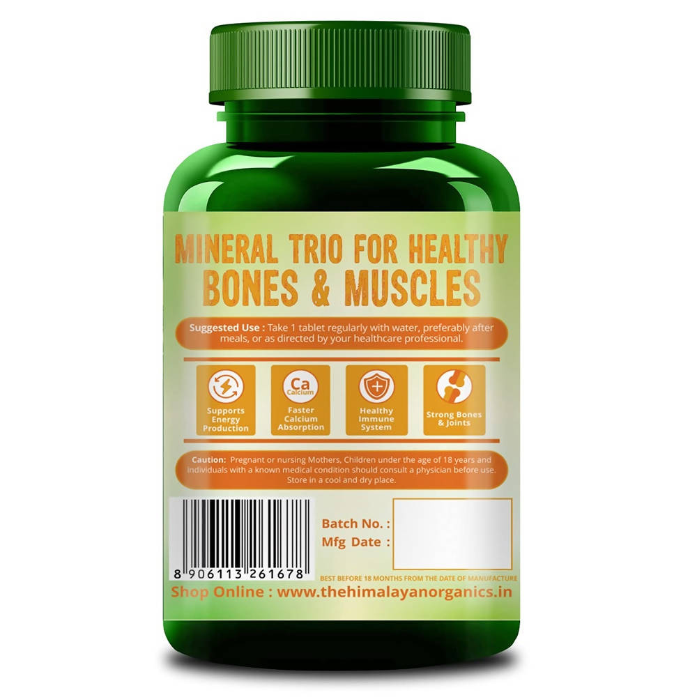 Himalayan Organics Calcium+Magnesium+Zinc D3 & B12 120 Tablets