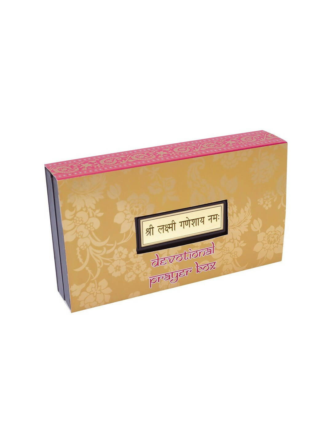 Golden Peacock 24 KT Gold-Polished Laxmi, Ganesha, Saraswati Pooja Box | Swadesiicart