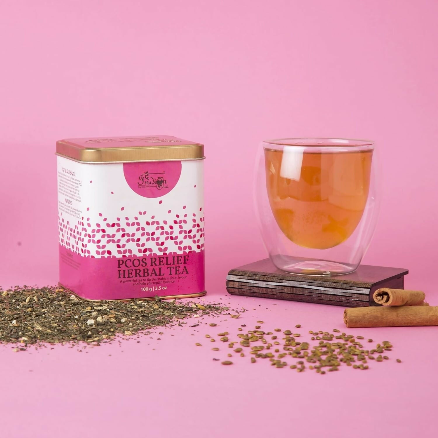 The Indian Chai - PCOS Relief Herbal Tea | Swadesiicart