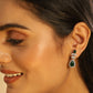 Nuyug Celestial Emerald Cubic ZIrcon Necklace Set | Swadesiicart