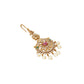 Nuyug 18K Gold Plated Ethereal Gulabi Stone Maang Tikka | Swadesiicart