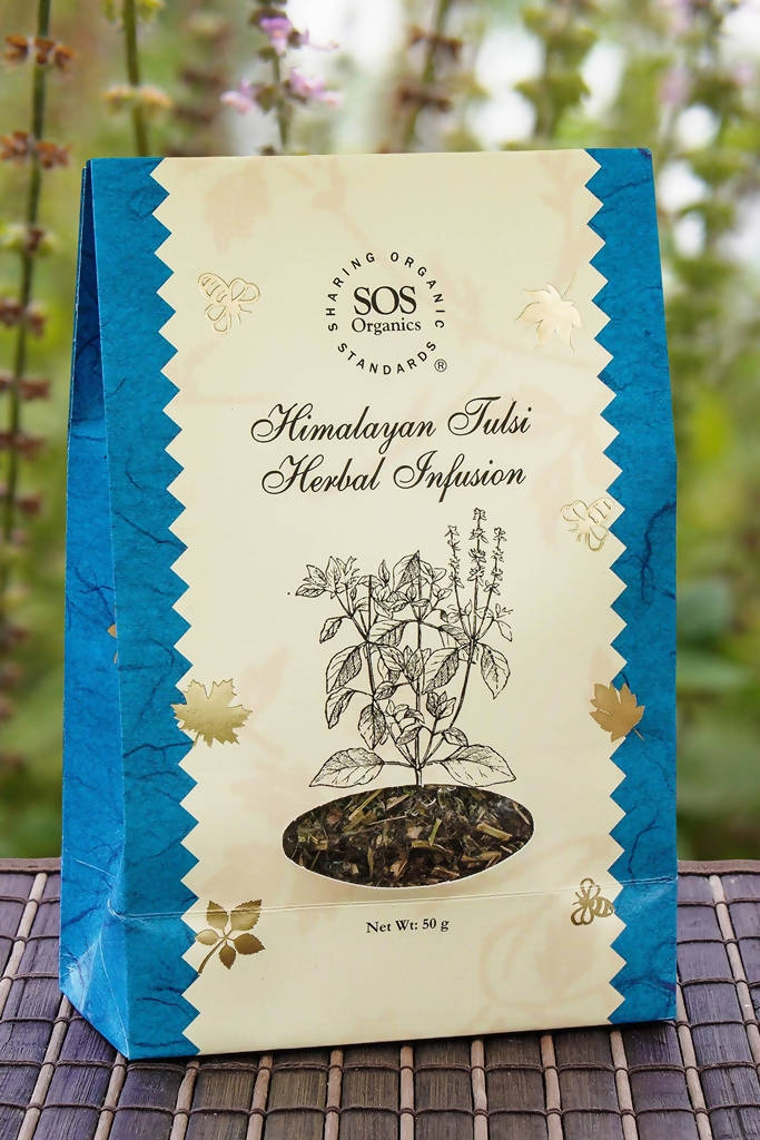 SOS Organics Himalayan Tulsi Herbal Infusion - Swadesiicart