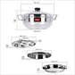 Sumeet Stainless Steel Kadhai Set with Lid and 5 Plates - Swadesiicart