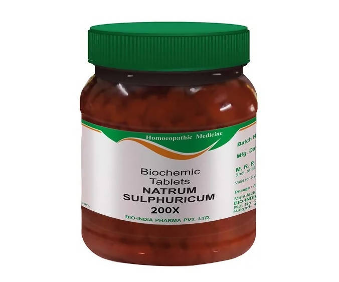 Bio India Homeopathy Natrum Sulphuricum Biochemic Tablets | Swadesiicart