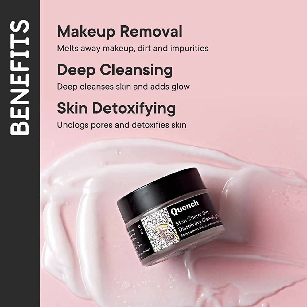 Quench Botanics Mon Cherry Dirt Dissolving Cleansing Balm - Korean Skincare - Swadesiicart