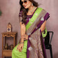 Aastha Fashion Parrot Green Silk Sarees Weaving Saree