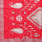 Shree Shyam Fashion Devistuti Red White Linen Cotton Saree