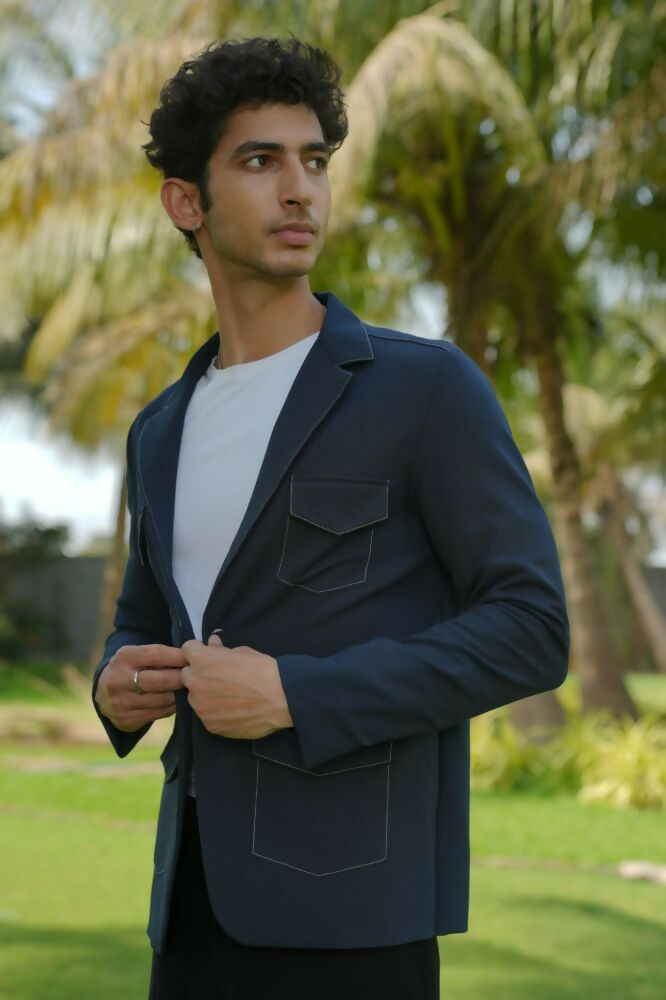 Dual-Tone Smart Utility Co-Ord Set by Hilo Design - Swadesiicart