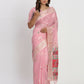 Shree Shyam Fashion Linen Cotton Light Pink Saree