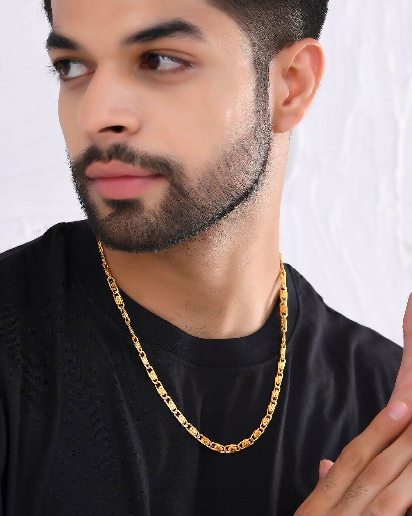 VOJ Gold-Polished Statement Chain | Swadesiicart