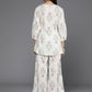 Ahalyaa Women's Traditional Wear Co-ods - Off White | Swadesiicart