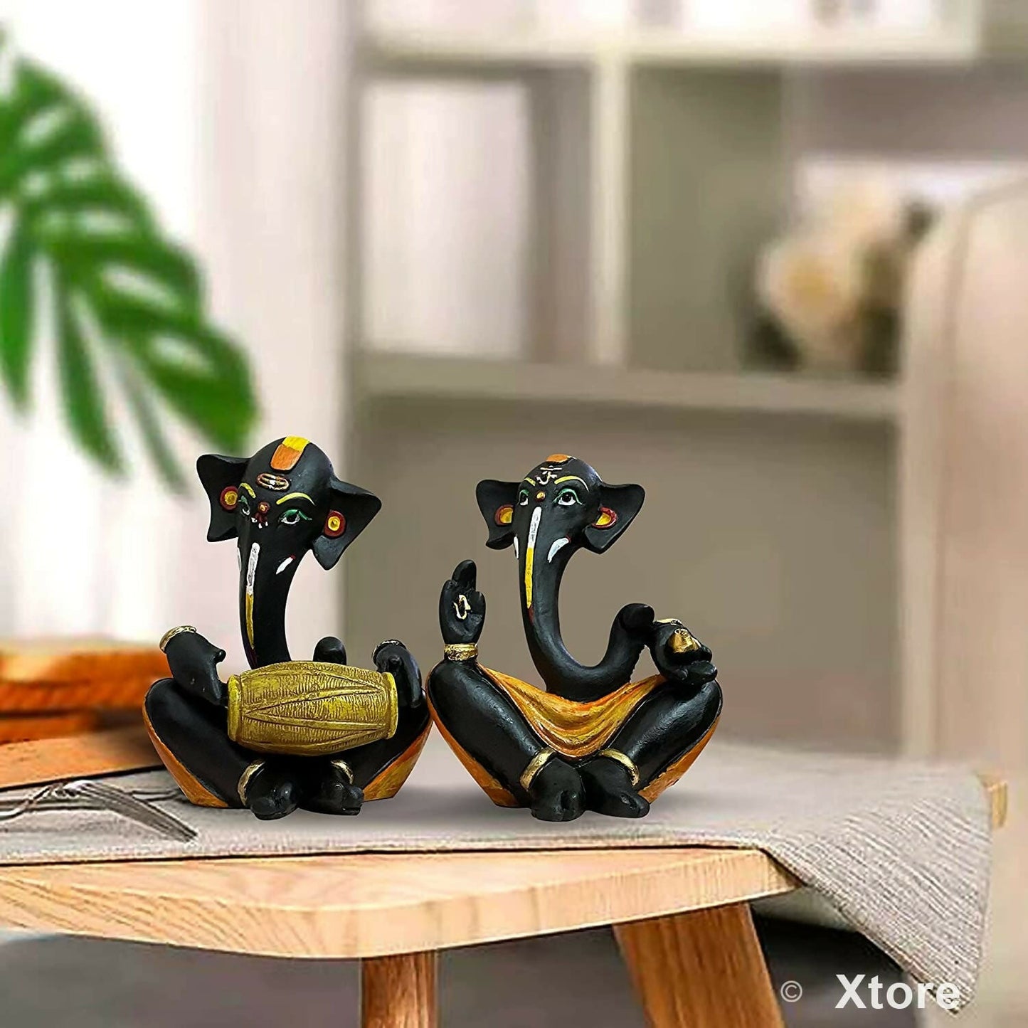 Xtore Resin Floating Ganesha Statues Decorative Showpiece - Swadesiicart