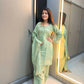 Anaita Green Crape Readymade Kurti Set with Beads Sequence Work