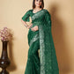 Vamsee Green Organza Saree - Swadesiicart
