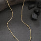 NVR Women's Set of 2 Silver & Gold Rhodium-Plated Minimal Chain | Swadesiicart