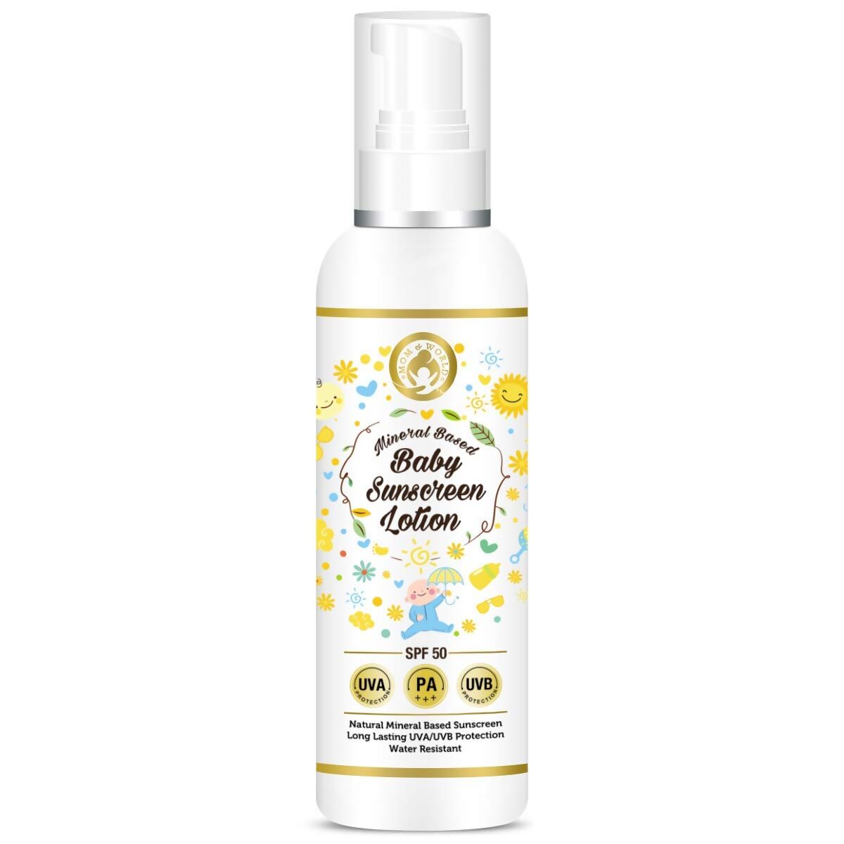 Mom & World Baby Sunscreen Lotion - Swadesiicart