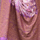Joban Fashion Dark And Light Lilac Crepe Chiffon Pure Handloom Banarasi Silk Saree | Swadesiicart