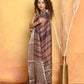 Very Much Indian Modal Silk Ajrakh Handblock Printed Natural Dyes With Designer Border Saree - Brown | Swadesiicart