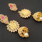 AD Rubies Designer 4 in 1 Temple Earrings | Swadesiicart